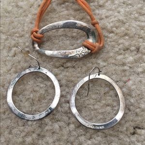Ippolita silver earrings and bracelet